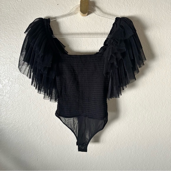 NEW Free People FP Kill The Light Bodysuit in Black size S - Picture 7 of 13